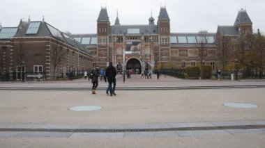 Rijksmuseum 'da Görünüm Amsterdam Hollanda 2019