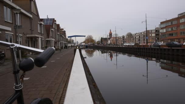 Uitzicht Vanaf Prins Hendrikkade Bij Diemen Nederland 2019 — Stockvideo