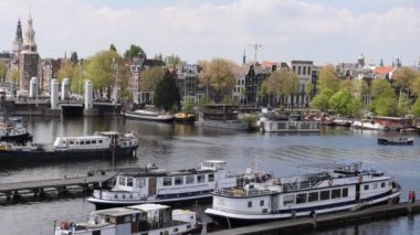 Amsterdam Oosterdok 'a Bakış 2019 Hollanda