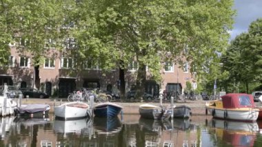 Weesperhaven Limanı Amsterdam Hollanda 2020