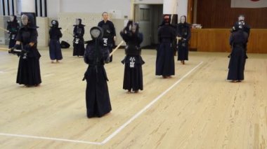 Genç Kendoka Shudokan Budocenter 'da Osaka Japonya 2016