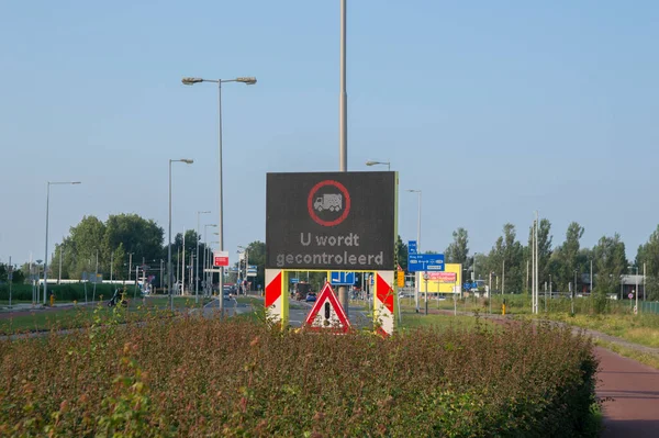 Verificação Velocidade Billboard Amsterdã Países Baixos 2020 — Fotografia de Stock