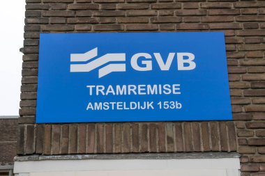 Amsterdam 'daki Billboard Tramvay Garajı Hollanda 2019