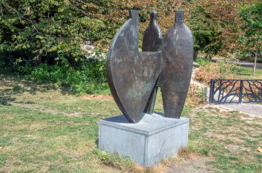 Amsterdam 'da Bronz Heykel İletişimi Hollanda 2018