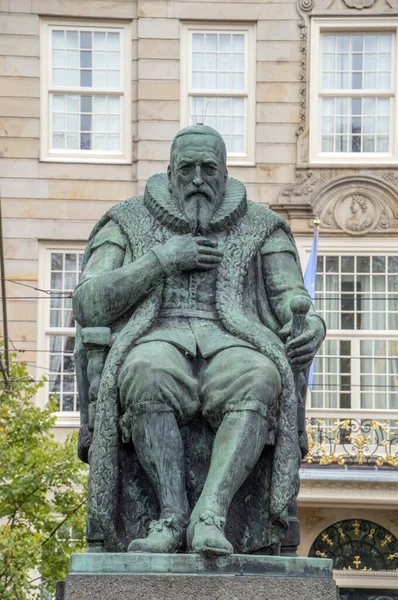 Bronzestatue Von Johan Van Oldenbarnevelt Den Haag Stadt Niederlande 2018 — Stockfoto