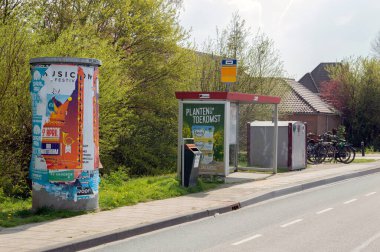 Otobüs durağı Braambrugge Dorp, Hollanda 2019