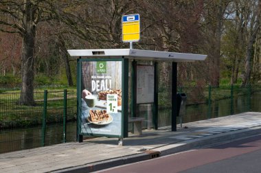 Otobüs Durağı Loenersloot Dorp Hollanda 2019