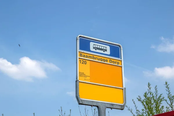 Autobusová Zastávka Braambrugge Dorp Nizozemsko 2019 — Stock fotografie