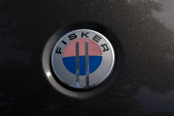 Araç Logosu Fisker Amsterdam 'da Hollanda 10-8-2020