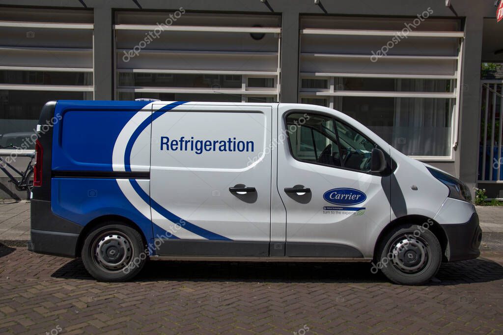 Carrier Company Van At Amsterdam The Netherlands 2019