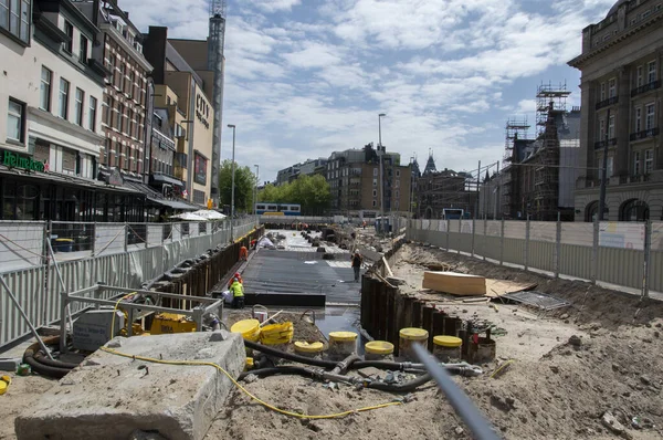 荷兰阿姆斯特丹Leideseplein建筑2019年 — 图库照片