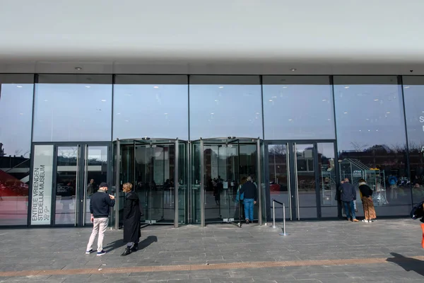 Entrée Musée Stedelijk Amsterdam Aux Pays Bas 2019 — Photo
