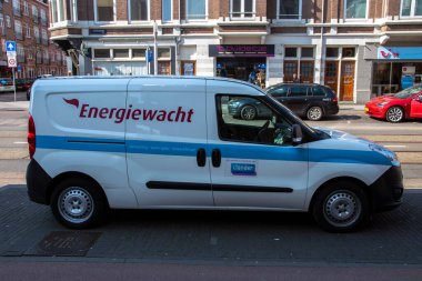 Amsterdam 'daki Energiewacht Şirketi Arabası Hollanda 2019
