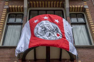 Amsterdam 'da Balkonda Bayrak Ajax 2019