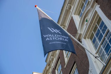 Munt Amsterdam 'daki Seçim Posterleri Hollanda 2019