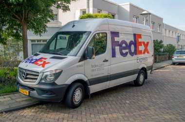 FedEx Şirketi Van Amsterdam 'da Hollanda 2018