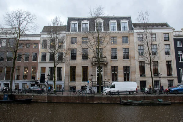 Casas Históricas Alrededor Herengracht 450 Amsterdam Países Bajos 2020 —  Fotos de Stock