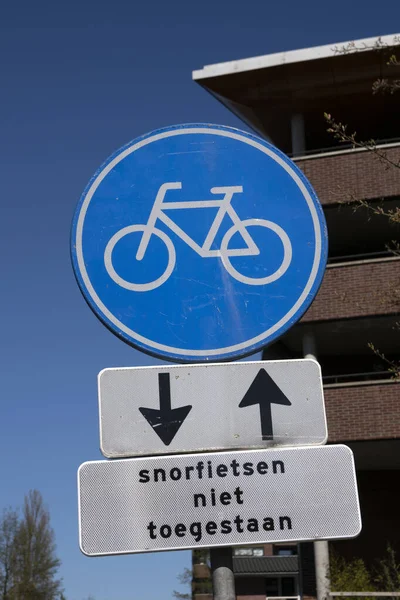 Informationen Neue Regeln Für Mopeds Amsterdam Niederlande 2019 — Stockfoto