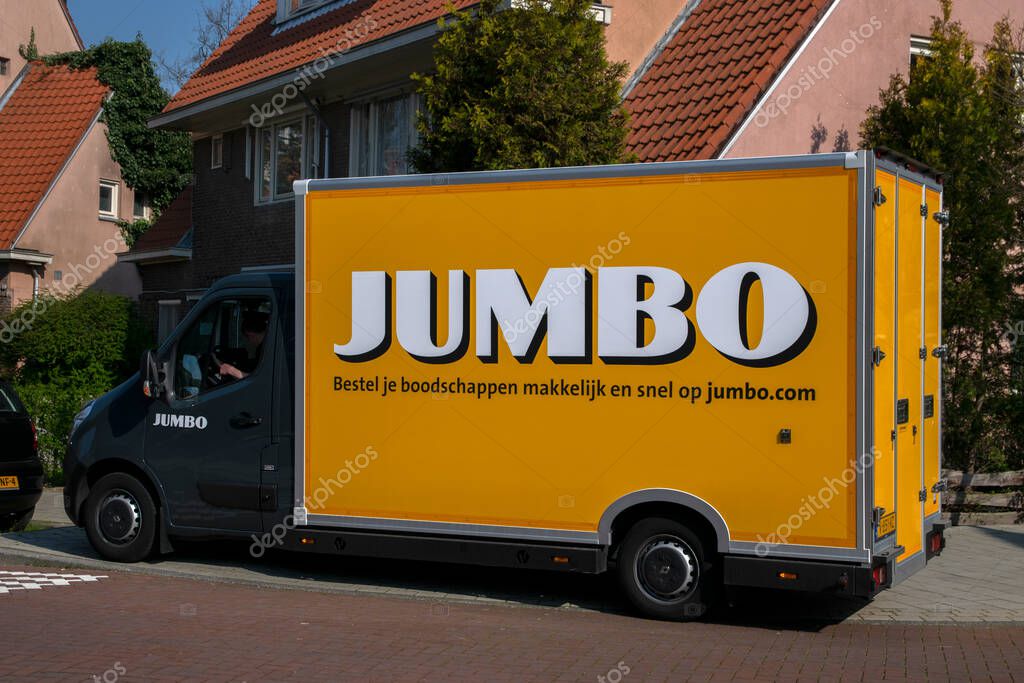 Jumbo Company Truck At Amsterdam Betondorp The Netherlands 2019