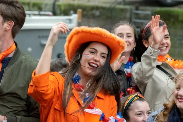 Koningen Verjaardagsfeest Amsterdam Nederland 2019 — Stockfoto