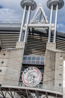 Amsterdam 'daki Johan Cruijff Stadyumu' nun Logosu Hollanda 2018