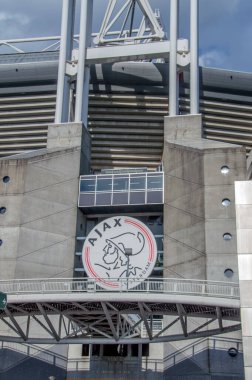 Amsterdam 'daki Johan Cruijff Stadyumu' nun Logosu Hollanda 2018