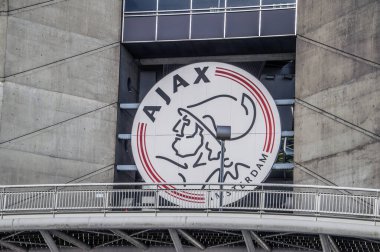 Amsterdam 'daki Johan Cruijff Stadyumu' nun Logosu Hollanda 2018