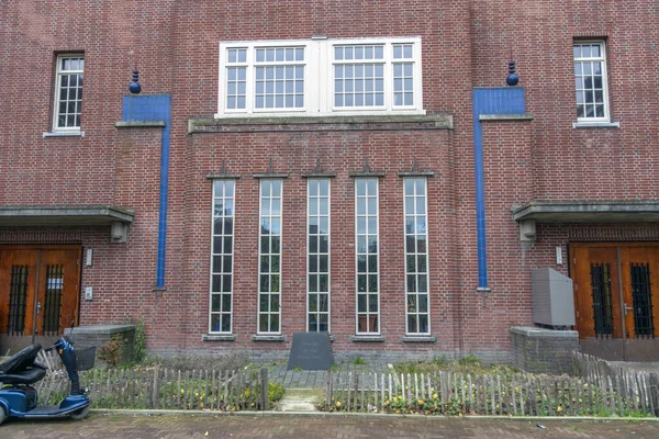 Escola Luca Rua Kraaipanstraat Amsterdã Holanda 2018 — Fotografia de Stock