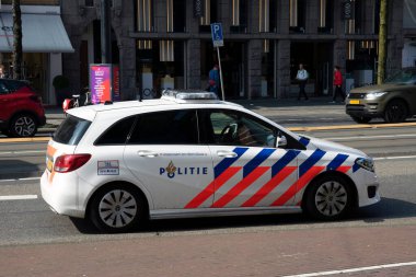 Amsterdam 'da Polis Arabası Hollanda 2019