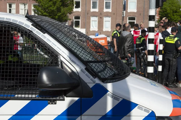 Поліцейська Робота Навколо Museumplein Ajax Dutch Champion Party Amsterdam Нідерланди — стокове фото