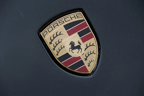 Porsche Stuttgart Emblem Amsterdam Niederlande 2018 — Stockfoto