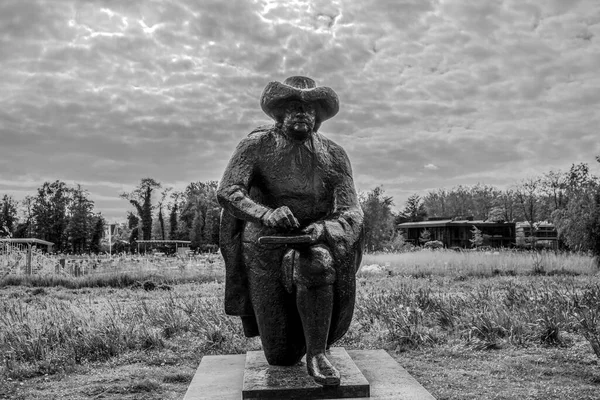 Estatua Rembrandt Ámsterdam 2019 — Foto de Stock