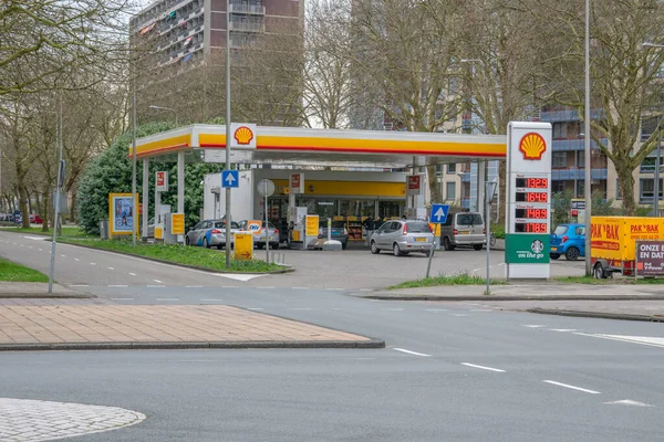 Shell Station Amsterdam Nederland 201 — Stockfoto