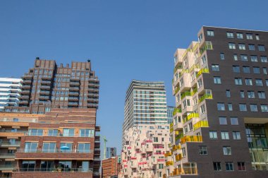 Skyline Zuidas Amsterdam 'da Hollanda 2019