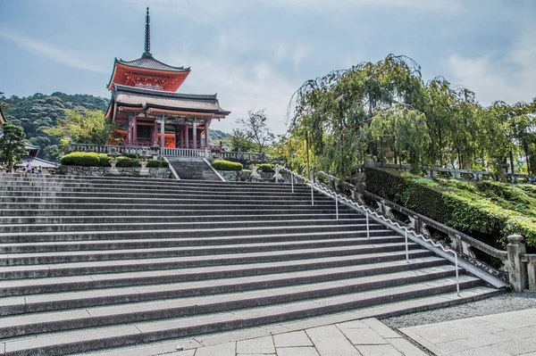 Escadaria Templo Kiyomizudera Kyoto Japão 2015 — Fotografia de Stock