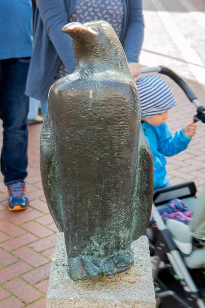 Statue Penguin Den Helder Netherlands 2019 — Stock Photo, Image