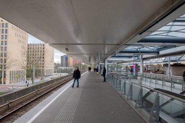 Amsterdam 'daki Lelylaan Metro İstasyonu Hollanda 11-3-2020