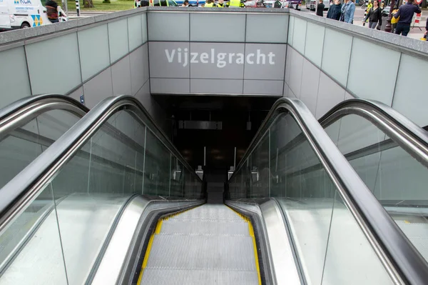 Métro Vijzelgracht Amsterdam Pays Bas 2019 — Photo