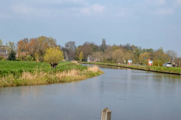 Río Angstel Alrededor Baambrugge Países Bajos 2019 — Foto de Stock