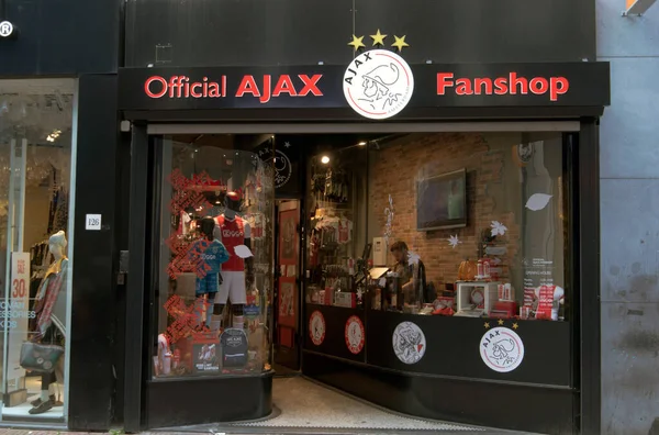 The Official Ajax Football Fan Shop At The Kalverstraat Amsterdam The Netherlands 2018