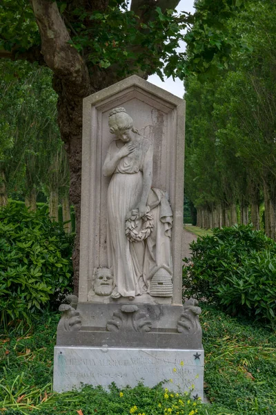 Tombstone Jan Albregt Amsterdam Netherlands 2019 — Foto Stock