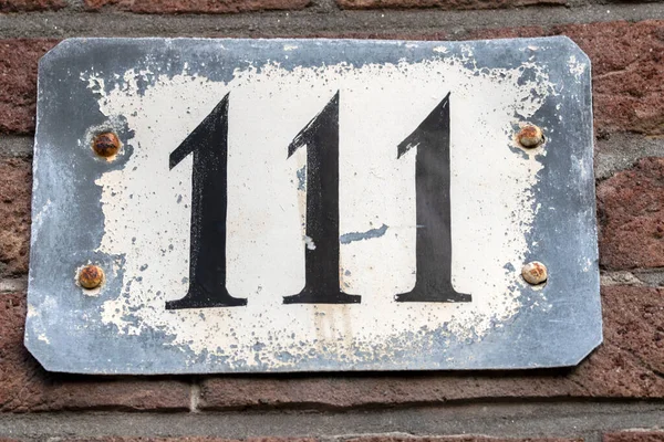 Zavřít Dům Číslo 111 — Stock fotografie