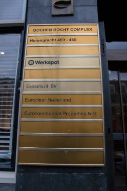 Billboard Het Gouden Bocht Kompleksi Herengracht Amsterdam Hollanda 20-2-2020