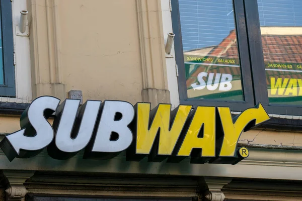 Restauracja Billboard Subway Utrecht Holandia 2010 — Zdjęcie stockowe