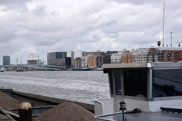 Cargo Ship Nivoma Long Veemkade Amsterdam Pays Bas Avril 2020 — Photo
