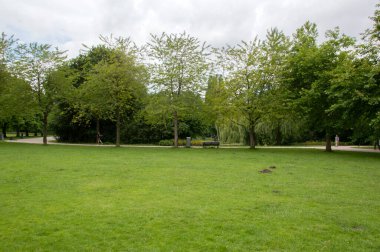 Amsterdam 'daki Flevopark' ta Yeşil Çimen Hollanda 18-6-2020