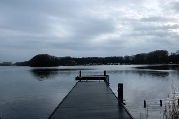 Peer Sloterplas Lake Amsterdã Países Baixos 2020 — Fotografia de Stock