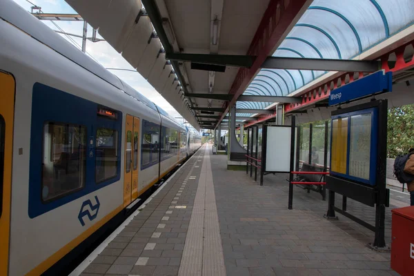 Estación Tren Plataforma Hilversum Países Bajos 2020 — Foto de Stock