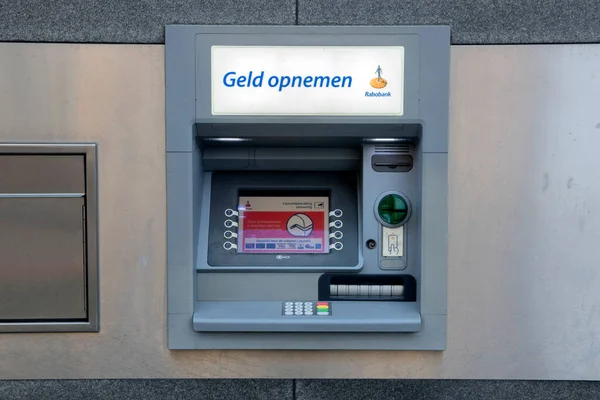 Rabobank Atm Osdorp Amsterdam Paesi Bassi 2020 — Foto Stock