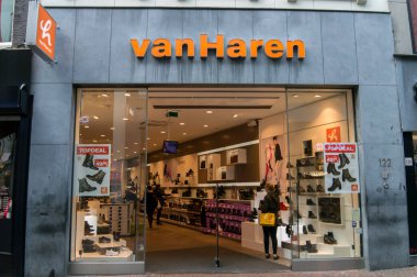 Van Haren Amsterdam Kalverstraat Dükkanı Hollanda 2018